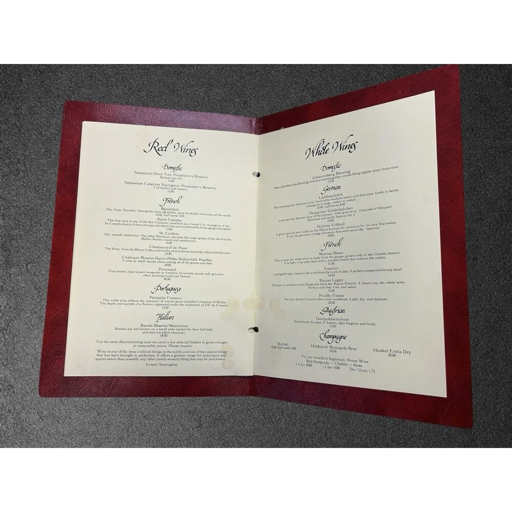 Vintage The Lancelot Inn Menu Vail Colorado Retro 1970s Restaurant Ephemera